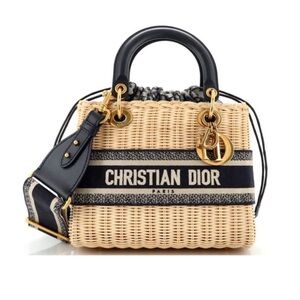 *NEW USED LIGHTLY* Christian Dior Wicker and Oblique bag Medium